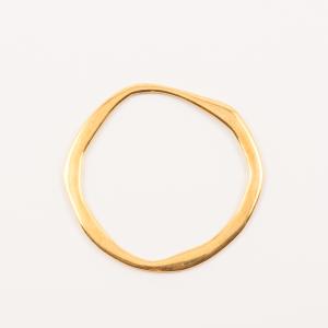 Gold Plated Forged Hoop (5.5cm)