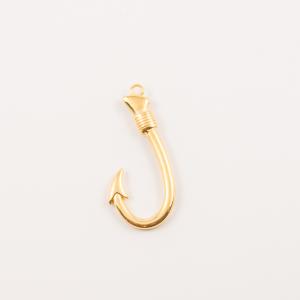 Gold Plated Metal Hook (4.7x2.2cm)
