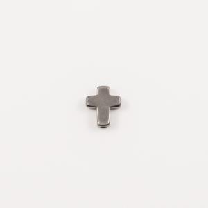 Cross Black Nickel 1.6x1.3cm