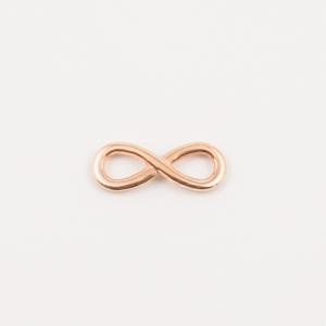 Metal "Infinity" Pink Gold (3x1cm)