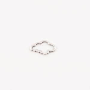 Metal Cloud Silver 1.5x0.9cm