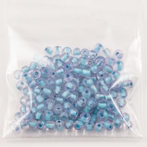 Beads Round Light Blue Transparent 14gr