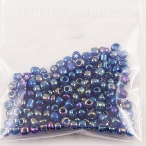 Beads Round Blue Iridescent (14gr)