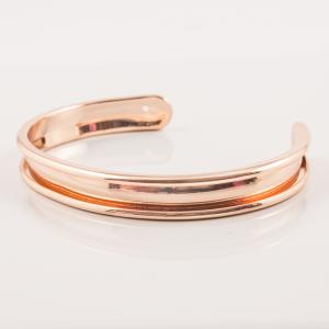 Metal Handcuff Pink Gold (7x5cm)