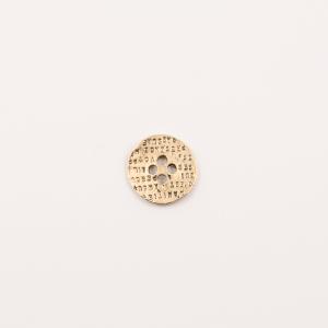 Gold Plated Metal Button (1.8cm)