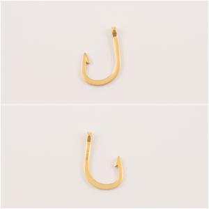 Gold Plated Steel Hook (3.7x2.4cm)