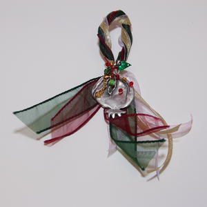 Γούρι Ρόδι Στριφτές Κορδέλες (17cm)