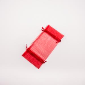 Red Organdie Pouch (19x10cm)