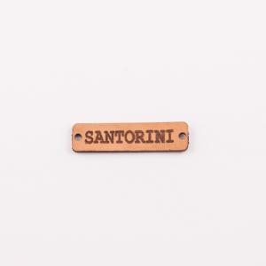 Leather Plate "Santorini"
