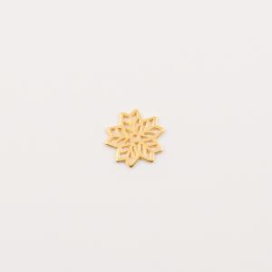 Gold Plated Metal Flower (1.6cm)