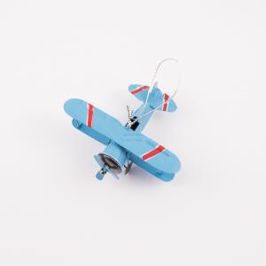 Miniature Airplane Light Blue 10x9cm