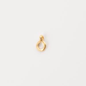 Gold Plated Grommet with Hoop 1x0.6cm