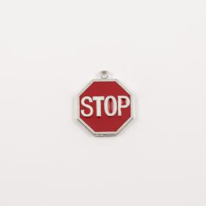 Metal Stop Sign 2.5x2.1cm