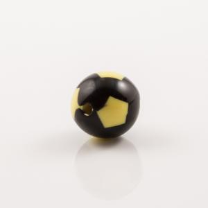 Bead Soccer Ball Yellow 1.5cm