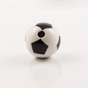 Bead Soccer Ball White 2cm