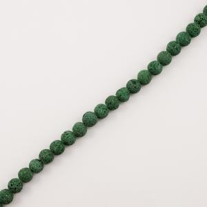 Rows Lava Beads Green (10mm)