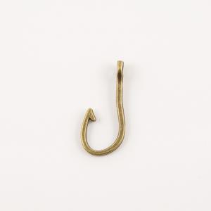 Metal Hook Bronze 3.6x1.6cm