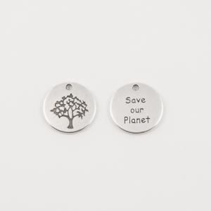 Charm "Save our Planet" Silver