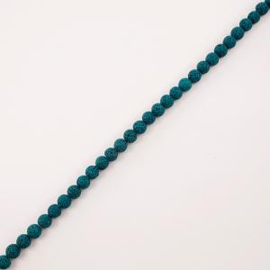 Rows Lava Beads Teal (10mm)
