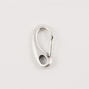Clasp Hook Silver 4.8x2.3cm