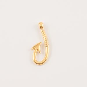 Gold Plated Metal Hook 3.9x1.7cm
