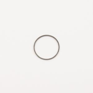Circle Outline Black Nickel 2cm