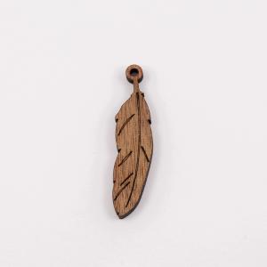 Wooden Decorative Feather
