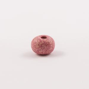 Κεραμική Χάντρα Έντονο Ροζ 1.5cm