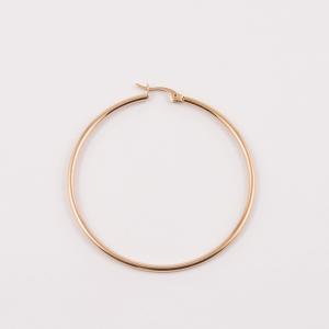 Steel Hoop Pink Gold 4.5cm