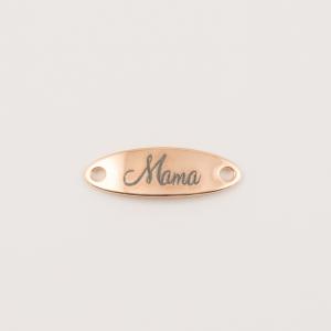 Plate Mama Pink Gold 2.5x1.2cm