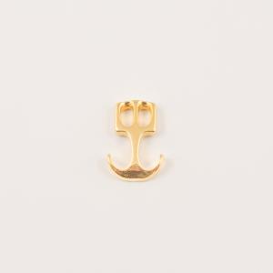 Gold Plated Metal Anchor (2.2x1.6cm)