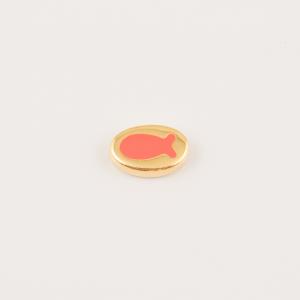 Gold Plated Item Fish Coral 2.1x1.4cm