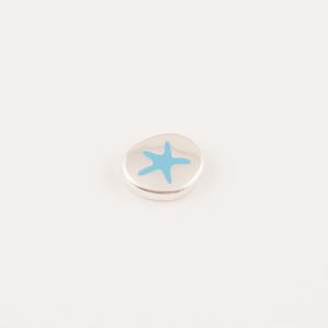 Item Starfish Silver Enamel Light Blue