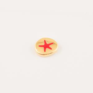 Gold Plated Item Starfish Red