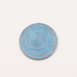 Χάλκινος Κύκλος Οξειδωμένος Μπλε 5cm