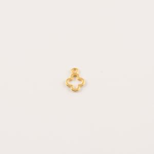Gold Plated Cross Outline 1x0.8cm