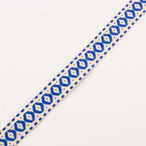 Ribbon Beige Designs Blue