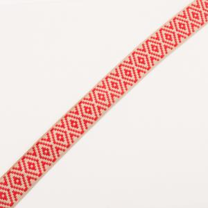 Ribbon Beige-Red Designs