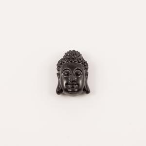 Buddha Coral Paste Black 2.8x2cm