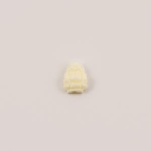 Buddha Coral Paste White 1x0.8cm