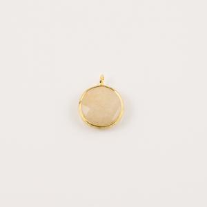Gold Plated Item Citrine Stone 2x1.7cm