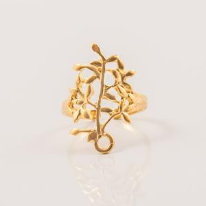 Gold Plated Ring Branches 2.3x1.8cm
