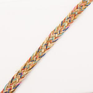 Flax Ribbon Braid Multicolored