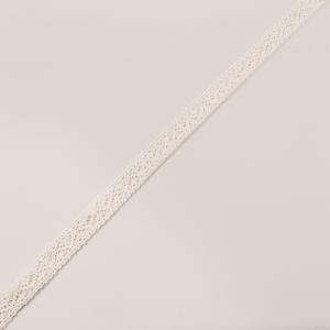 Κορδέλα Πλεκτή Λευκό 1.2cm