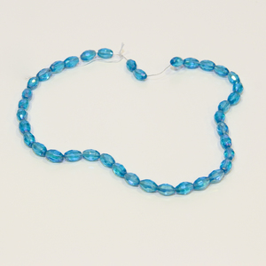 Set Polygonal Beads Light Blue(1x0.50cm)