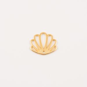 Gold Plated Metal Shell 2.3x2cm