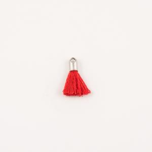Tassel Red Hat Silver 1.9cm