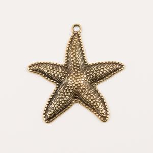 Metal Starfish Bronze 6.8x6.1cm