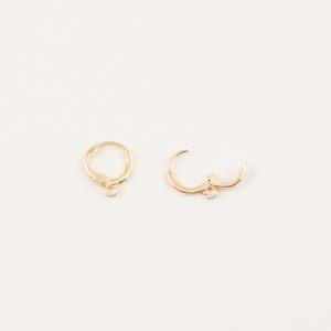 Gold Plated Bases For Earrings 1.3cm