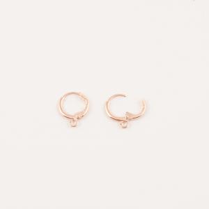 Bases For Earrings Pink Gold 1.3cm